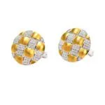 18K Gold and Diamond Earrings