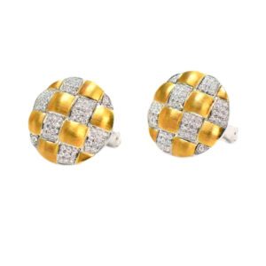 18K Gold and Diamond Earrings