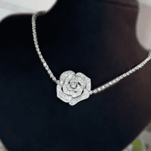 Rose Radiance Diamond Pendant Necklace