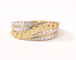 Classy White & Yellow Gold Ring