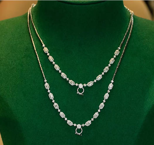 Stunning Diamond Gemstone Necklace