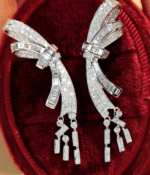 Stunning Diamond Tassel Drop Earrings