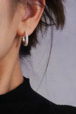 Artemies Elegance: Diamond Hoop Earrings - Image 4