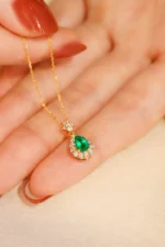 natural emerald bracelet
