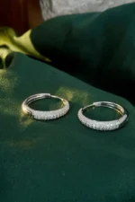 Artemies Elegance: Diamond Hoop Earrings - Image 2