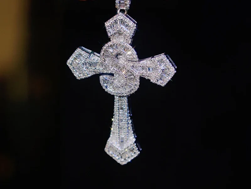 Anniversary Diamond Cross Necklace