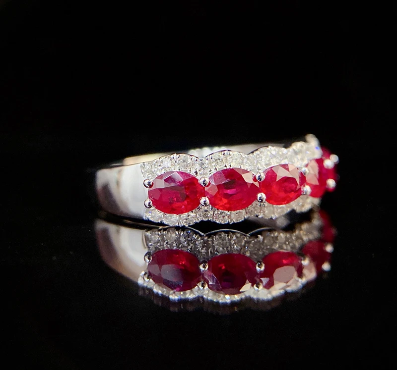 Ruby Elegance Diamond Ring