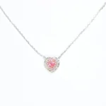 Artemies Amour: Pink Diamond Heart Necklace - Image 2