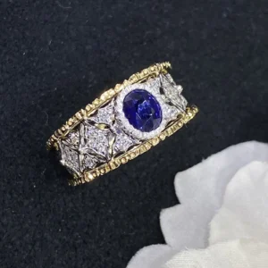 Vintage Palace-Style Sapphire Ring