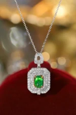 Emerald & Diamond Glam Necklace