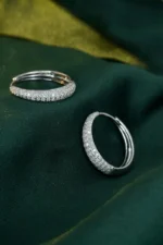 Artemies Elegance: Diamond Hoop Earrings - Image 3