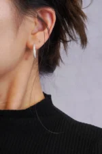 Artemies Elegance: Diamond Hoop Earrings - Image 6