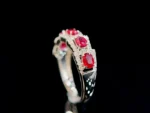 Ruby Diamond White Gold Ring