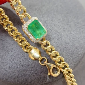 natural emerald bracelet