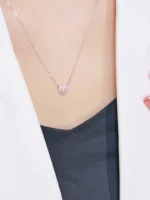 Artemies Amour: Pink Diamond Heart Necklace - Image 3