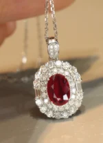 Classic Ruby & Diamond Necklace