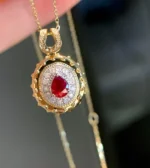 Elegant Ruby & Diamond Necklace