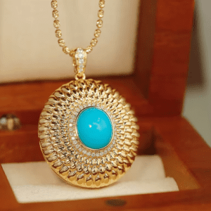 Vintage Turquoise Pendant Necklace