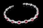 Diamond and Ruby Elegance Bracelet