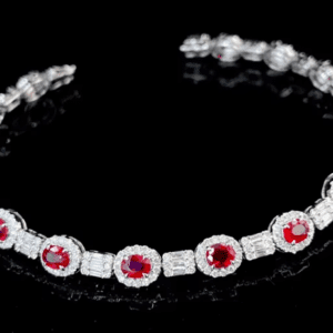 Diamond and Ruby Elegance Bracelet