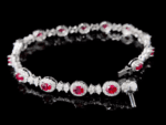 Romantic Ruby & Diamond Bracelet