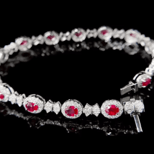 Romantic Ruby & Diamond Bracelet