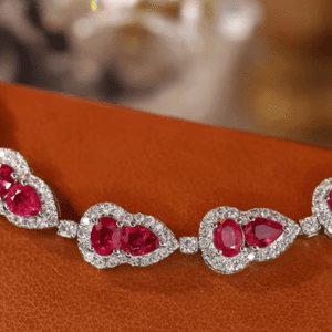 Lucky Gourd Ruby & Diamond Bracelet