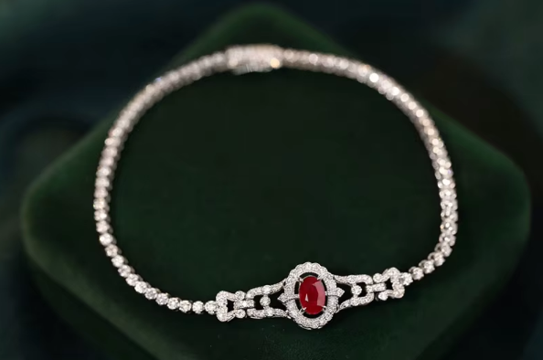 Luxury Ruby & Diamond Bracelet