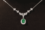 Romantic Diamond & Emerald Necklace