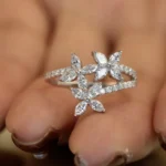 Floral Romance Engagement Ring - Image 4