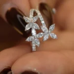 Floral Romance Engagement Ring - Image 3