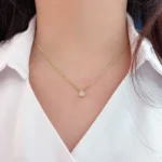 Chic Water Drop Diamond Necklace - Image 4