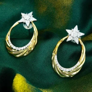 Milky Way Diamond Star Earrings