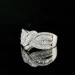 Luxe Cross Diamond Wedding Band