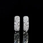 Classic Diamond Hoop Earrings