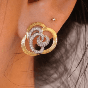 Camellia Elegance Diamond Earrings