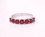 Shiny Elegance Ruby Engagement Ring