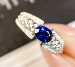 Luxury White Gold Sapphire & Diamond Ring