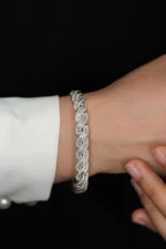 Radiant White Gold Diamond Bracelet - Image 5