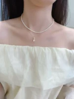 Yellow Gold Diamond Pendant Necklace - Image 2