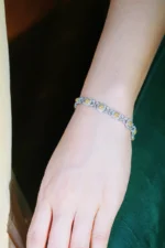 White Gold Clover Diamond Bracelet - Image 4