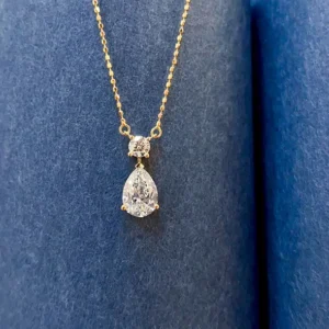 Yellow Gold Diamond Pendant Necklace