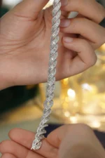 Radiant White Gold Diamond Bracelet - Image 2