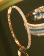 White or Rose Gold Diamond Bangle