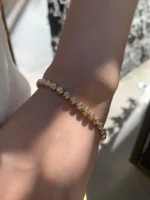 Golden Bliss 18K Gold Diamond Bracelet - Image 4