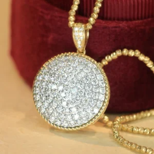 Golden Radiance 18K Yellow Diamondlight Pendant