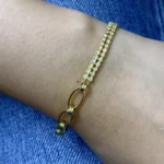 Golden Glow 18K Yellow Gold Diamond Bracelet - Image 6