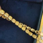 Elegant 18K Gold 10 Carat Yellow Diamond Bracelet - Image 2