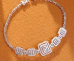 Radiant 18K White Gold 1.50 Carat Diamond Bracelet