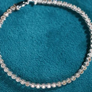 Crystal Gleam 18K White Gold Diamond Bracelet